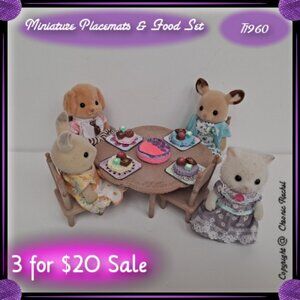 9-Piece Glued-Together Floral Placemats